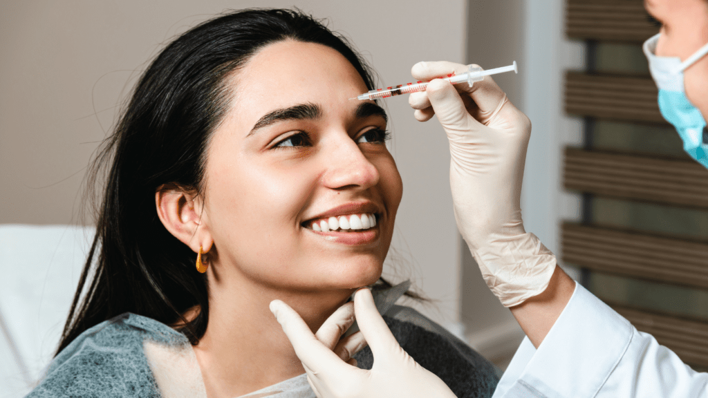 Medical professional administering a Botox treatment to a patient